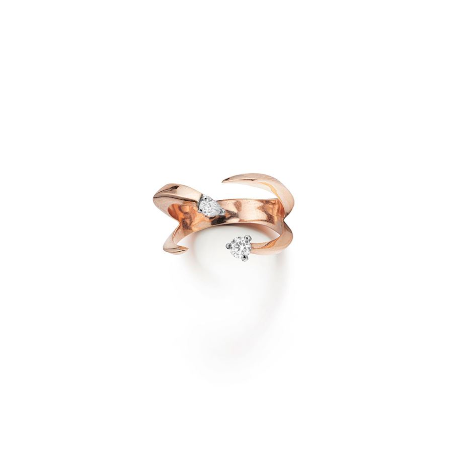 Anello 'Solis' quattro elementi in oro rosa SOLIS | AN4 1GC 1TOAU9R CT 0,25